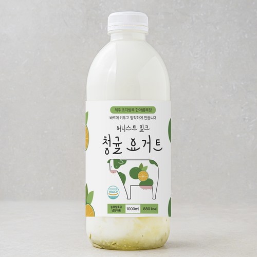 어니스트밀크 청귤 요거트, 1L, 1개