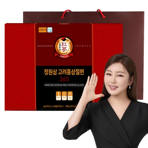 정원삼 고려홍삼절편365 + 쇼핑백, 20g, 1박스