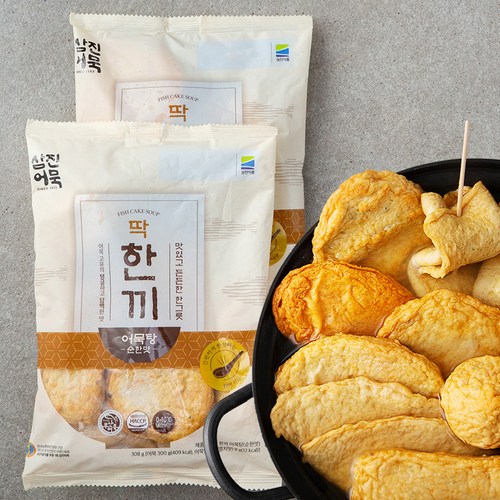 삼진어묵 딱 한끼 어묵탕 순한맛, 308g, 2개 - 간편 안주 추천