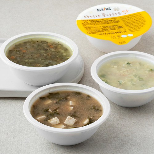 엘빈즈 클래식 유아식 국 5단계 B세트(만12개월 이상), (한우느타리야채국+한우근대국+시금치무우된장국+대게살계란국) x 160g, 1세트