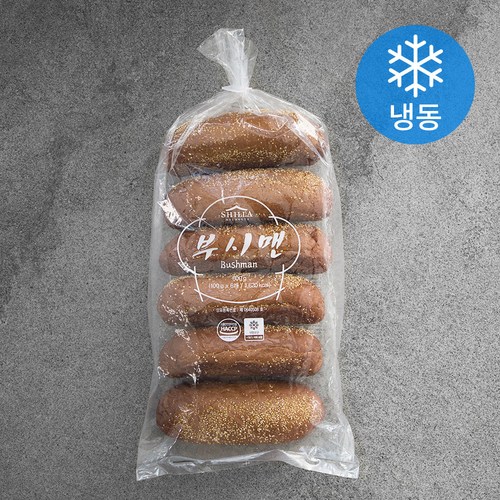 신라명과 부시맨 빵 (냉동), 100g, 6개 - 통밀빵 추천