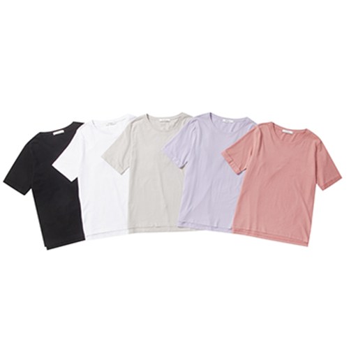 프로젝트엠 여성용 오가닉코튼 티셔츠 5종 세트 EPA5TS2951