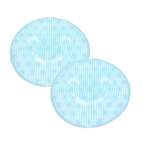 바이두루 실리콘 발 거품세척 브러시 블루, 2개