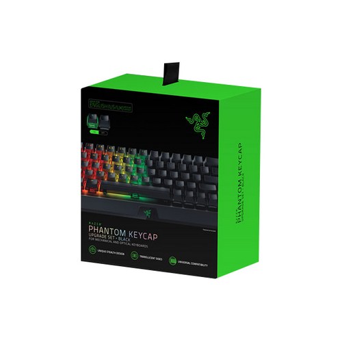 레이저 Phantom Keycap 세트, BLACK, RC21-01740100-R3M1, 일반형 - Razer 키보드 추천