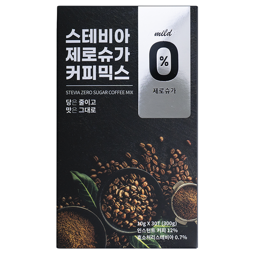 라운지셀 스테비아 제로슈가 커피믹스 마일드, 10g, 30개입, 1개