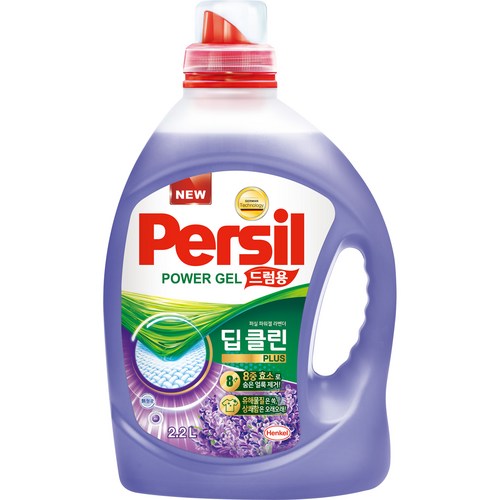 퍼실 파워젤 라벤더 드럼용 세탁세제, 2.2L, 1개