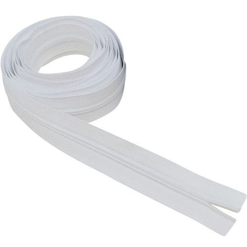 3호 나일론 롤지퍼 90cm, 화이트, 1개