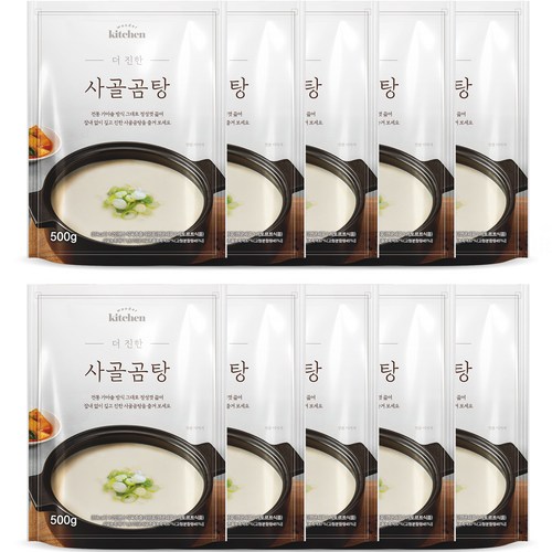 원더키친 더 진한 사골곰탕, 500g, 10개