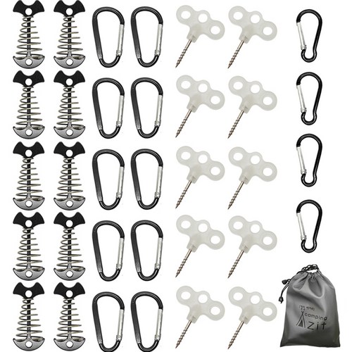 리빙쉘 텐트용 데크팩 세트 텐트부품 35p, 1세트