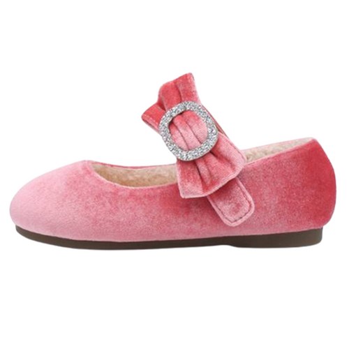 키펀트 여아용 브로치 털구두 WK-25