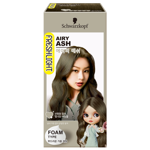 프레쉬라이트 폼 컬러 염색제, 에어리애쉬, 1개
