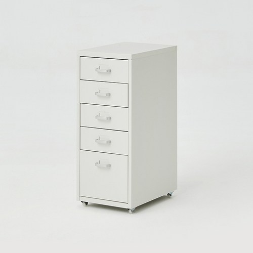 한샘 재크플러스 철제 서랍장, 화이트, 5개