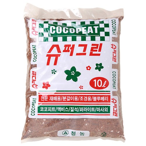 슈퍼그린 분갈이용 배양토, 1개, 10L