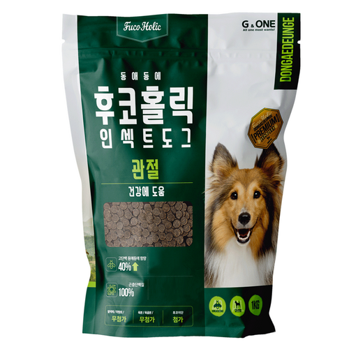 후코홀릭 인섹트도그 프리미엄, 1kg, 관절, 1개