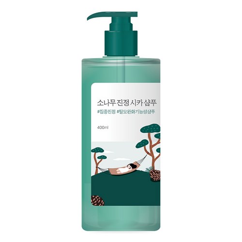 라운드랩 소나무 진정 시카 샴푸, 1개, 400ml