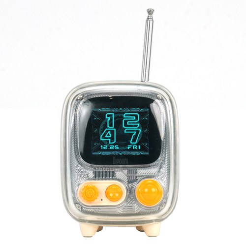 디붐 Tiivoo-2 레트로 휴대용 블루투스 스피커 Tiivoo2WH + 쇼핑백, 텐더 화이트