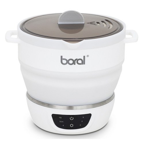 보랄 디지털 접이식 실리콘 캠핑 여행 휴대용 전기 포트, BR-290DSK