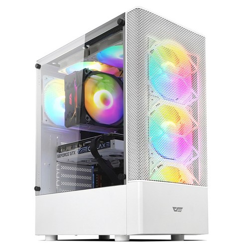 퍼플랩 2024 게임용 조립PC 라이젠5 라이젠 5000 시리즈 지포스 RTX 4060, White, AMD Gaming AV5-RX60, 500GB, 16GB, Free DOS