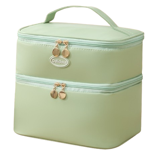 일상속반짝 피크닉 보온보냉백 2단, 민트, 1개