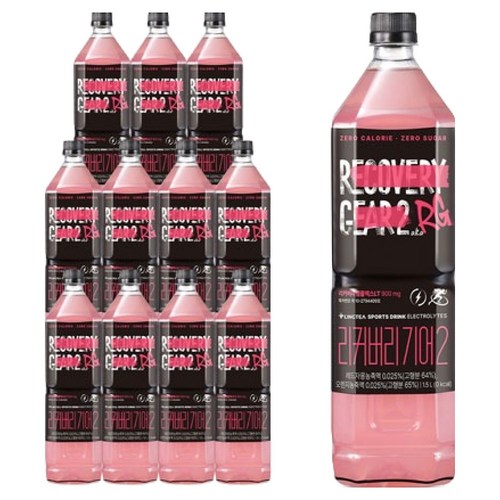 링티 리커버리 기어2 자몽오렌지맛, 1.5L, 12개