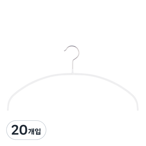 마와 논****** 옷걸이 이코노믹라이트 40PT, 화이트, 20개