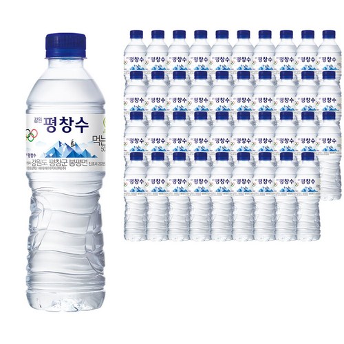 해태htb 강원평창수 생수, 500ml, 40개 - 강원도 음식 추천