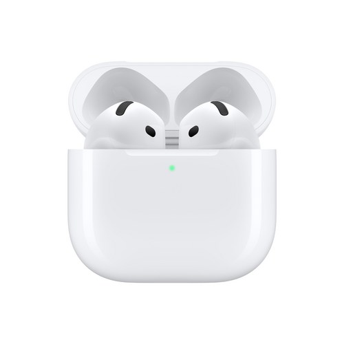 Apple 2024 에어팟 4세대 액티브 노이즈 캔슬링 블루투스 이어폰, MXP93KH/A, 화이트
