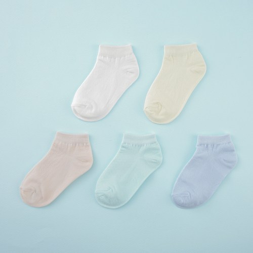 롤리트리 키즈 유아동 파스텔 스니커즈 양말 5켤레
