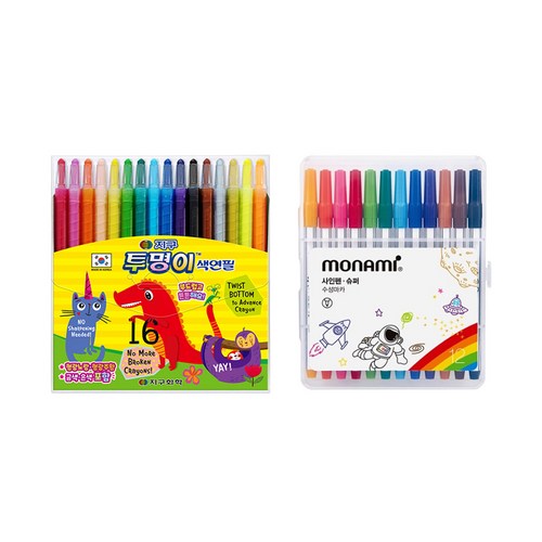 모나미사인펜12색