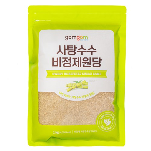 곰곰 사탕수수 비정제 원당, 1kg, 1개