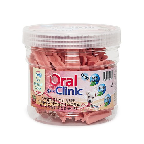 강아지치석제거딸기향