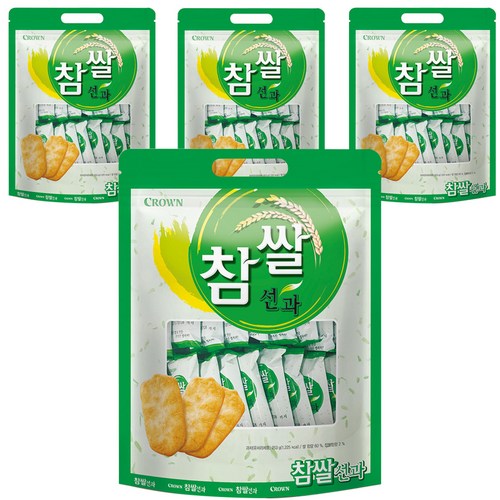 크라운 참쌀선과, 253g, 4개