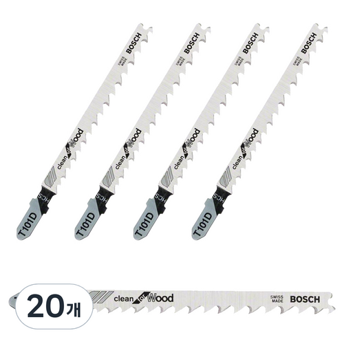 보쉬 목재용 직쏘날 T101D, 20개