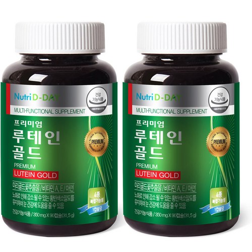 뉴트리디데이 프리미엄 루테인 골드 350mg, 90정, 2개 - 영양 보충 추천