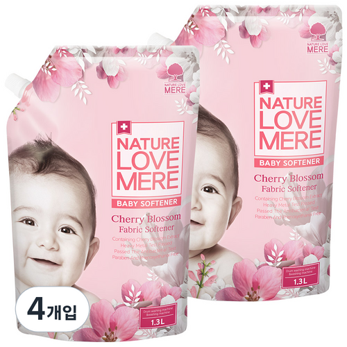 네이처러브메레섬유유연제4팩