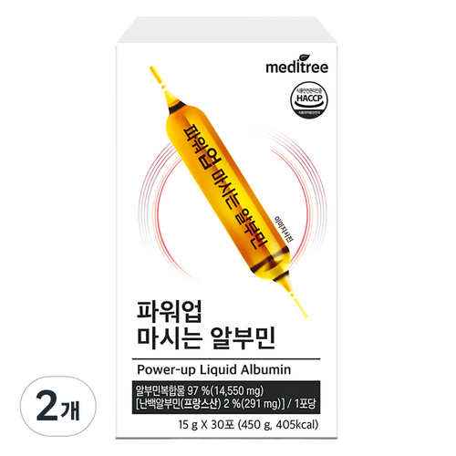메디트리 파워업 마시는 알부민 30p, 2개