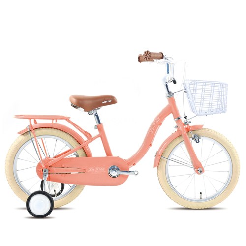 뮤트 아동용 지오닉스 라쁘띠 16 보조바퀴 자전거, 핑크, 118cm