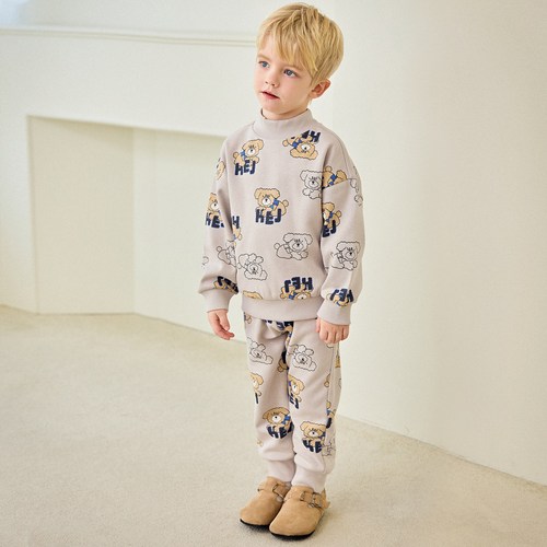 헤이미니 아동용 굿보이보보 왕기모 상하의 세트