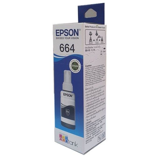 T664 검정 잉크 엡손 정품 잉크 검정 T664, 1개
