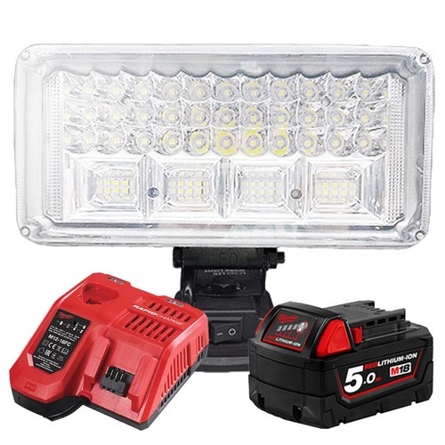 주피터 밀워키타입 7인치 충전 라이트 세트 JPLED-MI03 휴대용 워크 랜턴 캠핑 낚시 후레쉬 작업등, 1개