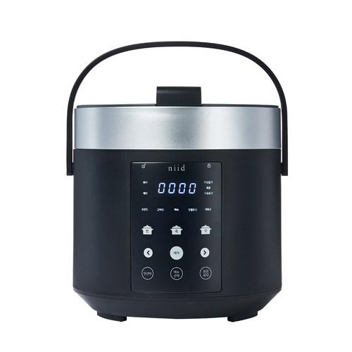 니드 3인용 미니 소형 전기 압력 밥솥 NIID5 화이트, NIID5 블랙, 블랙