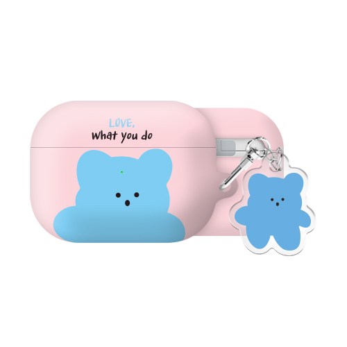 스윗베어 에어팟 에어팟프로 시리즈 하드 케이스 키링 세트, 스윗베어-블루, AirPods Pro(2세대)