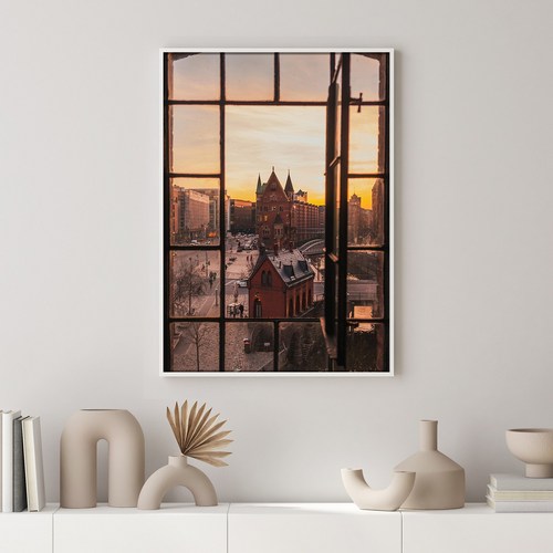 더 아트 컴퍼니 유럽 풍경 창문 감성 빈티지 여행 사진 그림 인테리어 액자 포스터 100종_Part 1 1-50, 45. Hamburg Street