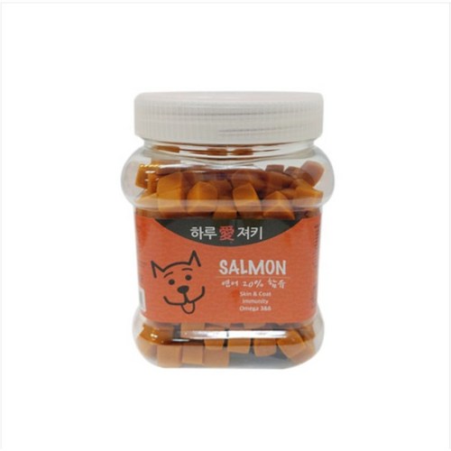 하루애 져키 연어 400g 1+1 (유통기한25.01.25) 대용량간식 강아지통간식 노즈워크간식 칭찬간식 강아지간식, 2개, 1ml, 연어1+1(유통기한25년1월25일)