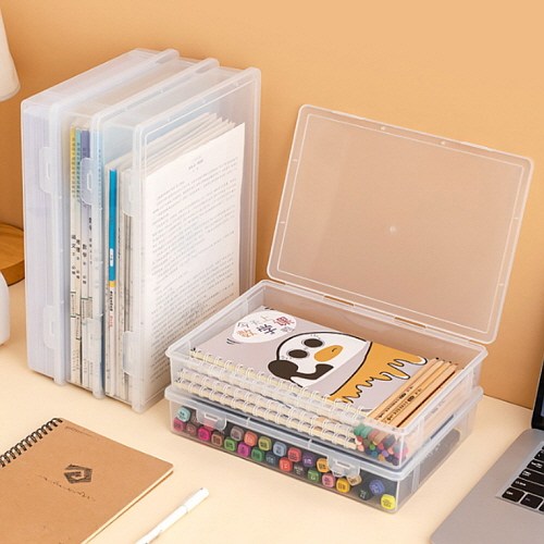 스윗브릿지 플라스틱 파일 케이스 서류 정리 보관함 화일 정리함 3size, 대사이즈