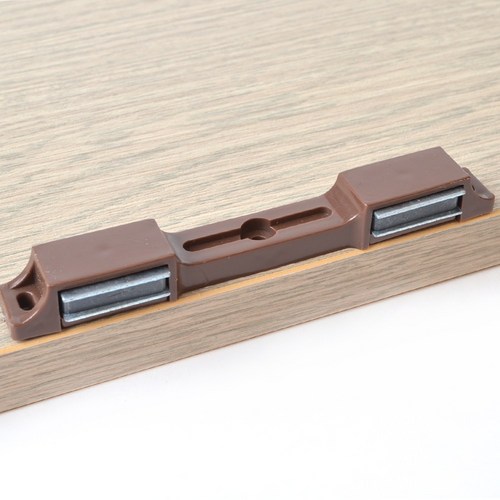 가구용 더블 쌍자석 빠찌링 철물 아대2개포함, 밤색