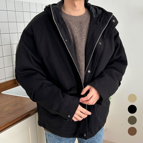 홈인박스 남자 겨울 야상 빅사이즈 점퍼 패딩 잠바 오버핏