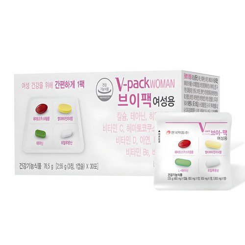 브이팩 여성용 멀티비타민, 30회분, 1개