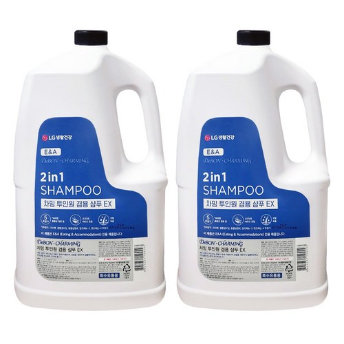 차밍 투인원 겸용 샴푸 리필 4200ml, 4.2L, 2개