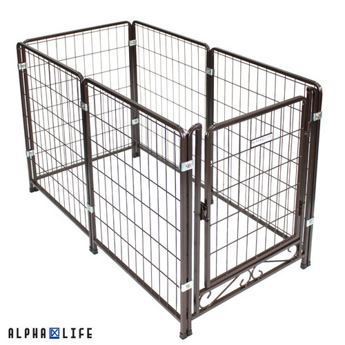 알파 튼튼 모듈 펫 울타리 애완견 울타리 강아지 울타리 조립식울타리 애완동물 조립식 울타리 실내 울타리 실외 울타리 토끼 울타리 보호망 애완동물 보호망 애완견 보호망, [A2] 2칸 중형500, 1개